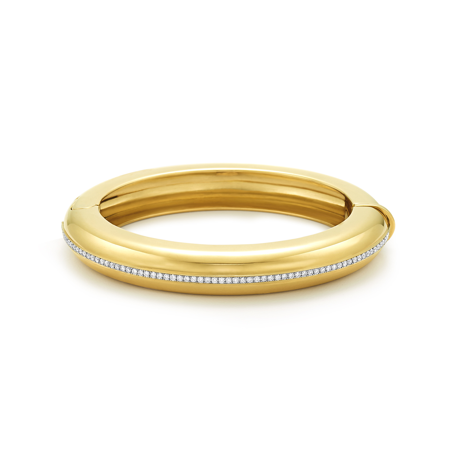 Diamond Accent Single Row Bangle